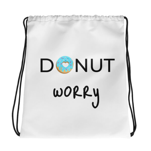 Kordelzugbeutel „Donut worry“