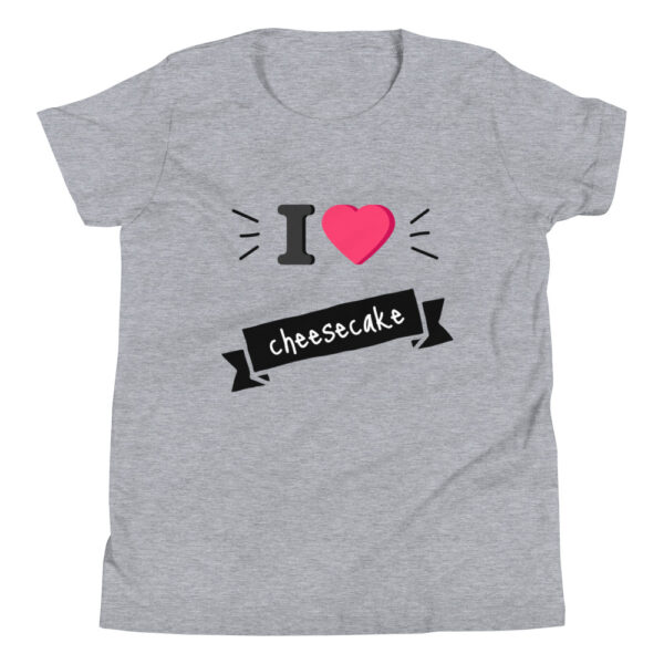 Kinder-T-Shirt „I love cheesecake“