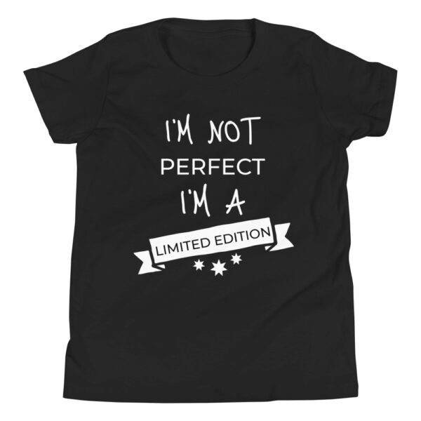 Kinder-T-Shirt „I’m not perfect, I’m a limited edition“